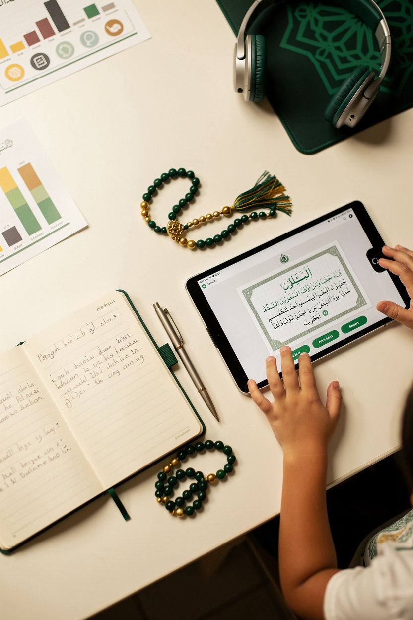 Al Huda Online Quran Academy child learning with certified teacher in safe online environment